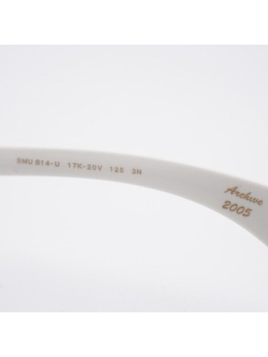 Miu Miu MU B14SU 17K2 0V Sunglasses White Shield Frame, Bronze Lenses main image 4